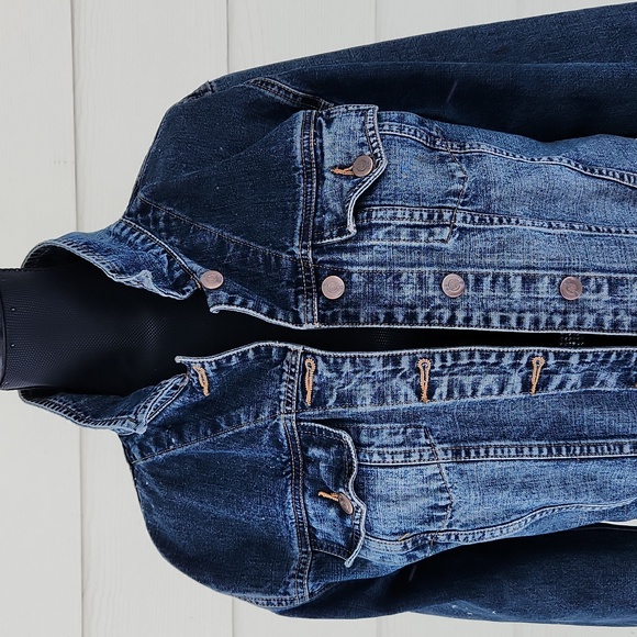 VTG Hard Rock Café Puerto Vallarta Collectible Distressed Jean Jacket (L) - Picture 3 of 11